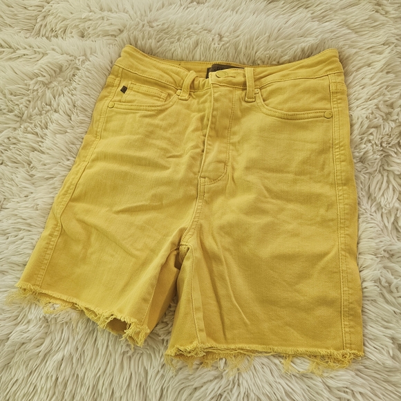 Judy Blue Pants - Judy Blue Yellow Jean Shorts